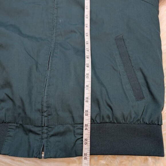 Members Only Classic Green Blue Bomber Jacket Size Medium - Picture 6 of 7